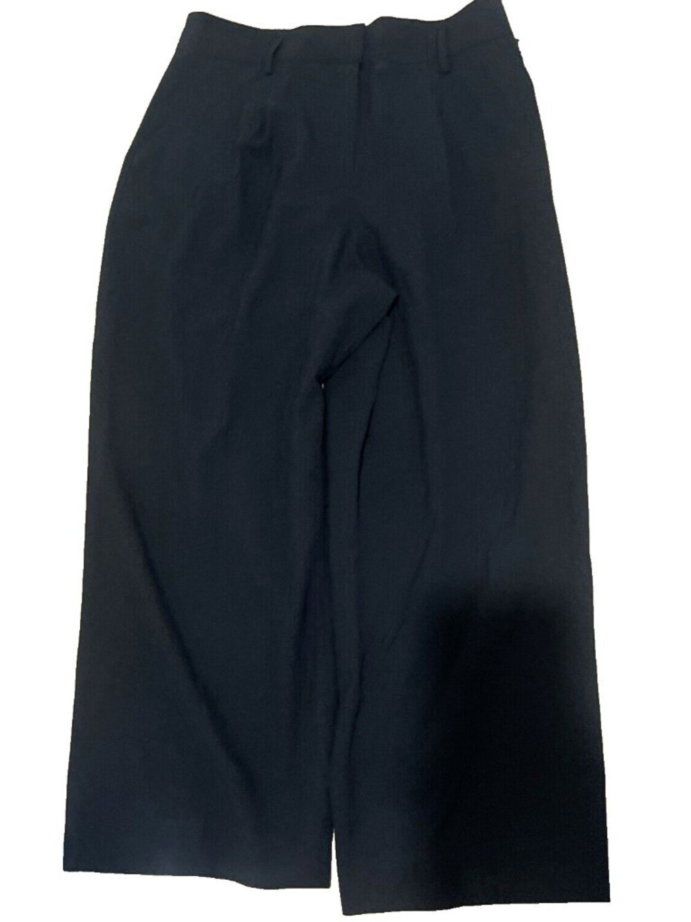 Adrianna Papell Wide Leg Cropped Career Work Wear Formal Black Pants Womens Sz 8